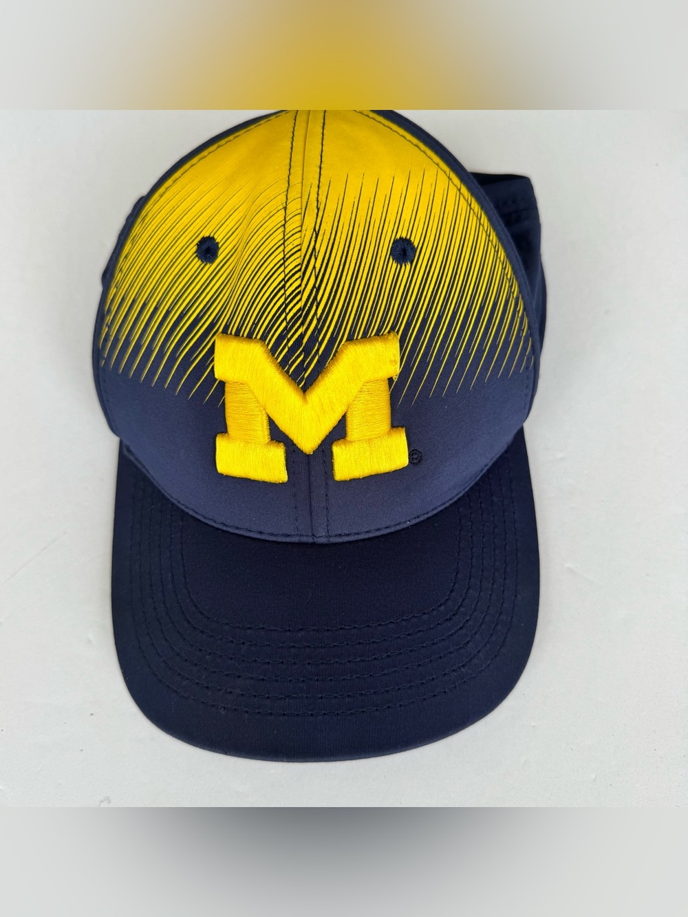 Michigan Wolverines Hat Cap Fitted One Size Blue NCAA Football Top Of The World